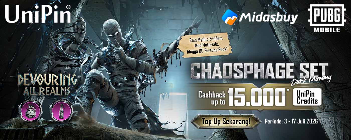 Chaosphage Set (Dark Mummy) Hadir di PUBG Mobile